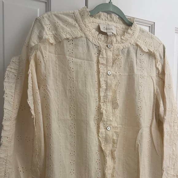 Cleobella Freya Top in Cream - Picture 3 of 10